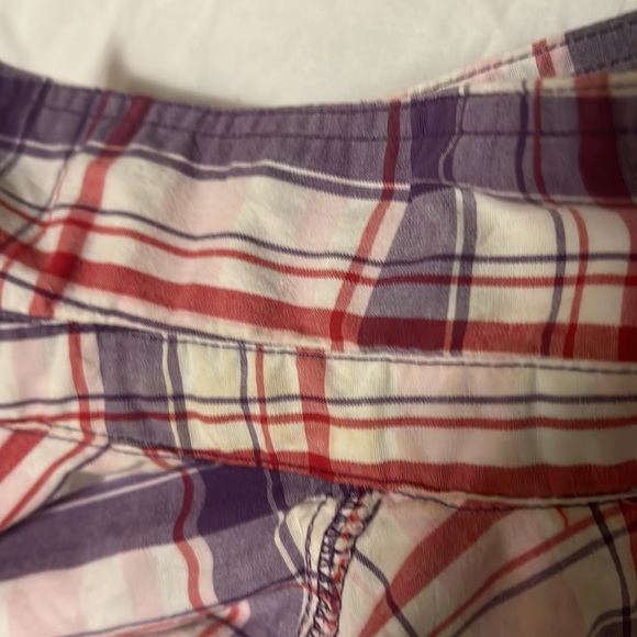 Women’s S B, Collared,Button Down,Roll Tab Sleeves Mini Dress, Multi Colors, 2XL - Picture 6 of 7